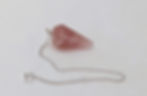 lovely pink rose quartz pendulum