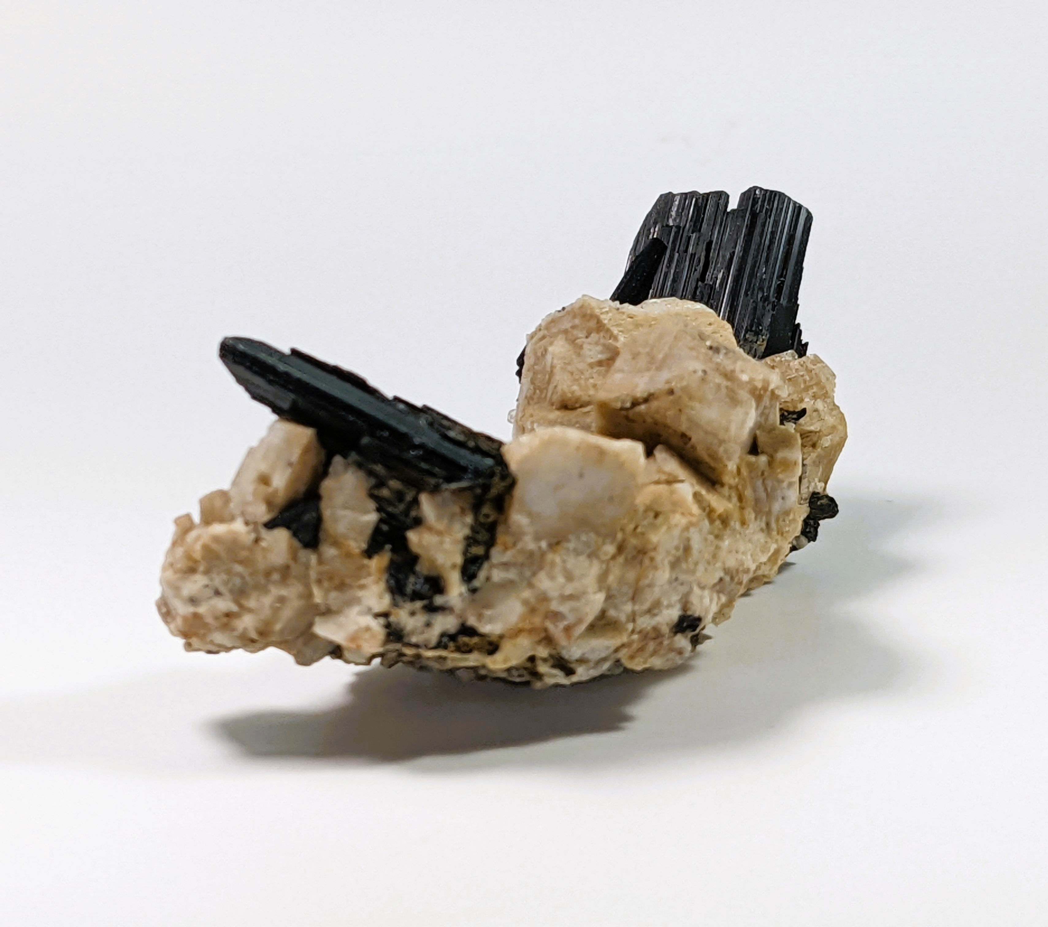 unusual aegirine specimen with feldspar