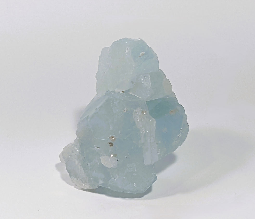 Thumbnail: Rough Aquamarine chunks in the calmest blues at jujujems.com