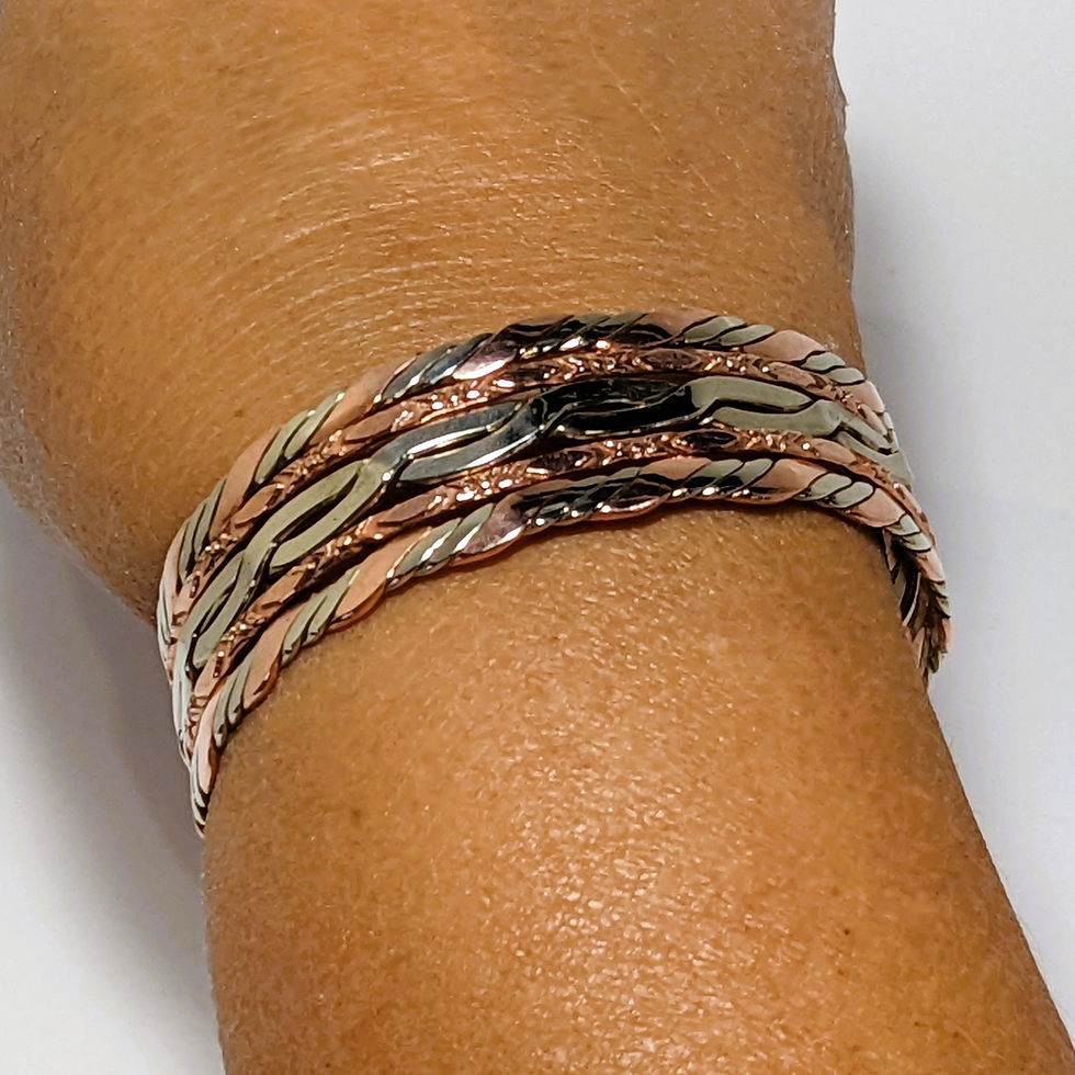 Thumbnail: Copper bracelet with multi-bands
