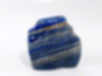Lapis lazuli with deep blue tones and golden flecks of pyrite, known for promoting wisdom, truth, and enhancing intuition