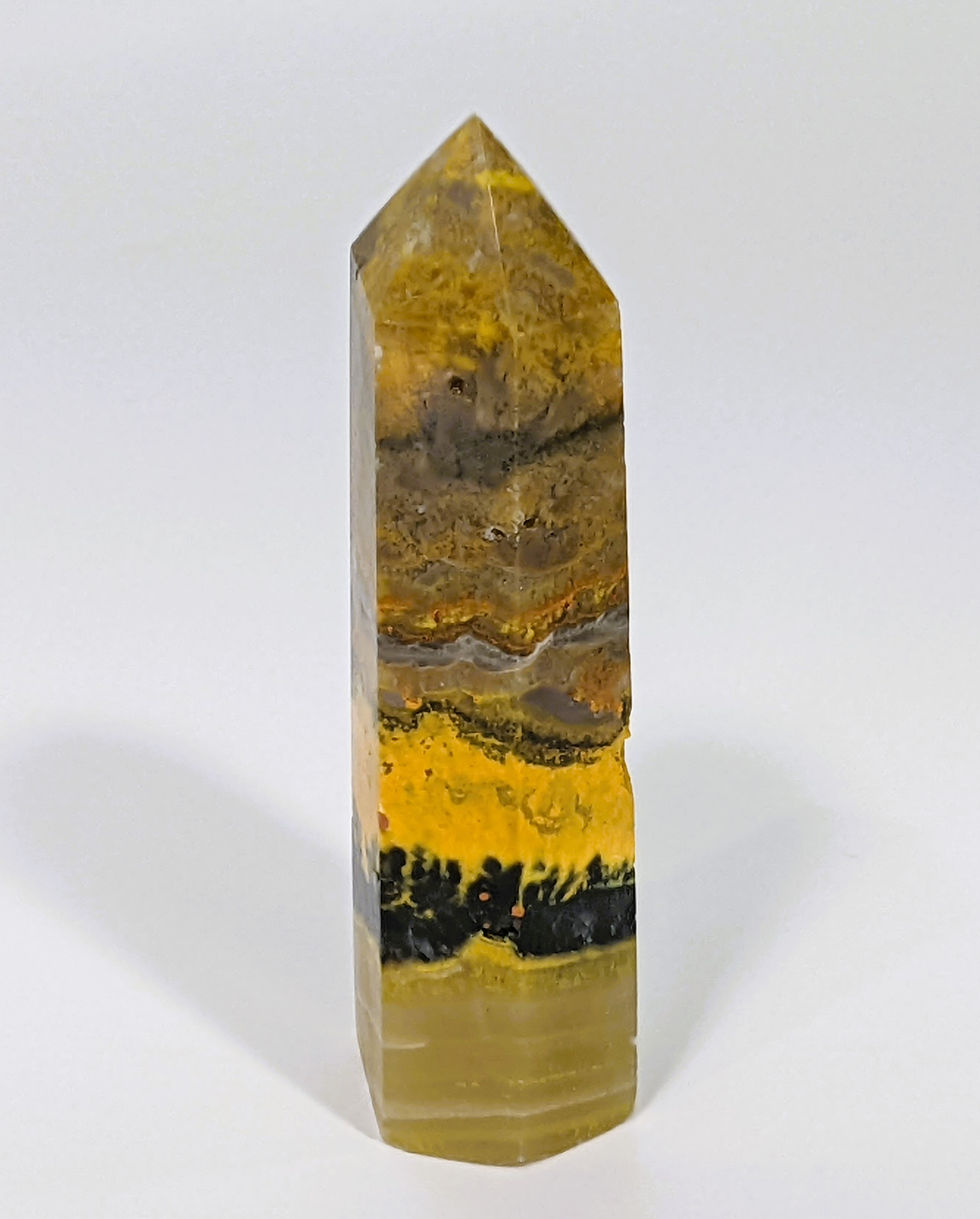 Thumbnail: Stunning and colorful Bumble Bee Jasper Points