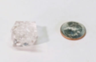 Shiny Herkimer Diamond crystal with prism-like facets