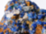 Vibrant green Velvet Malachite with Azurite, Cuprite, Linarite, Brochantite