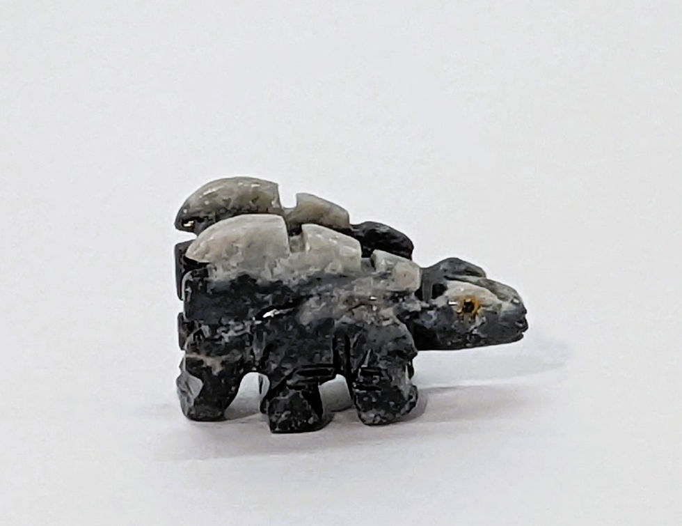 Thumbnail: Carved mini Stegosaurus from Soapstone