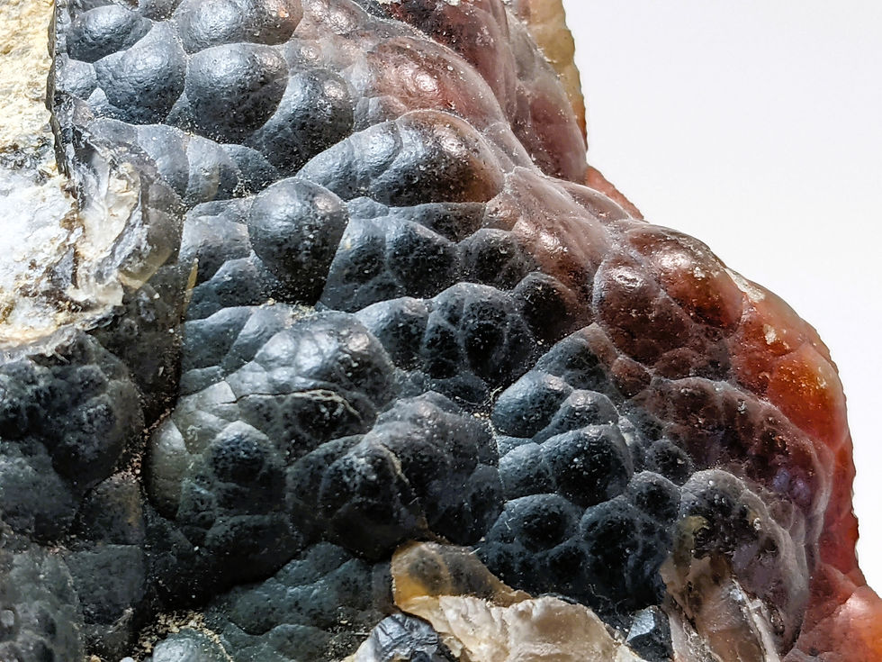 Thumbnail: Sliced Fire Agate showing colorful Agate within natural matrix