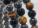 Obsidian, Tiger's Eye, and Hematite combined in one powerful bracelet!