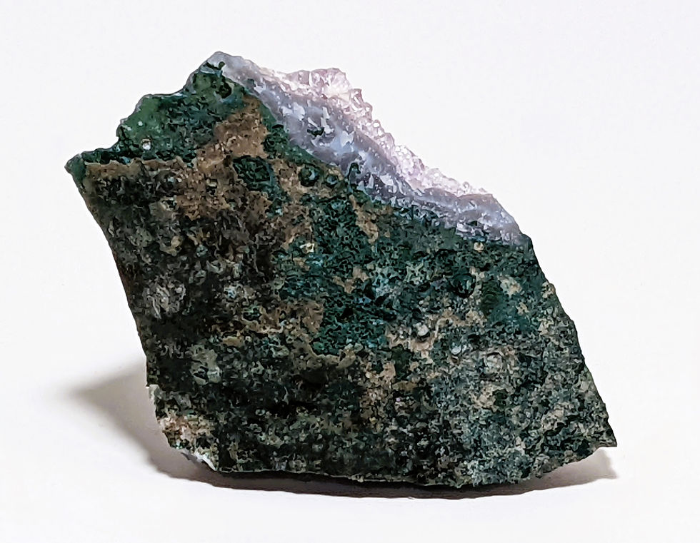 Thumbnail: Raw Amethyst cluster formation with shimmering violet tips and earthy matrix base.