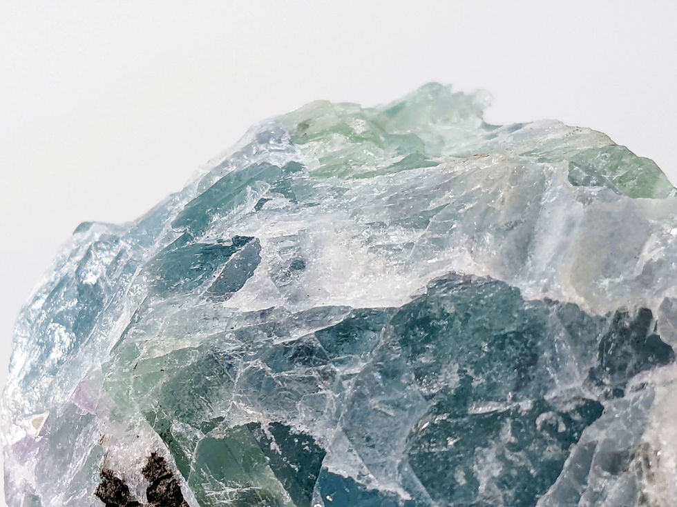 Thumbnail: Fluorite: Colorful, clarity-enhancing and energy clearing properties. Explore this crystal at jujujems.