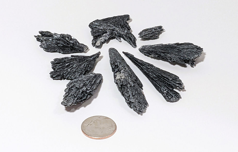 Black Kyanite Set great for grounding