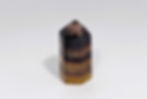 Thumbnail: Multicolored Rainbow Fluorite tower crystal with natural striped patterns.