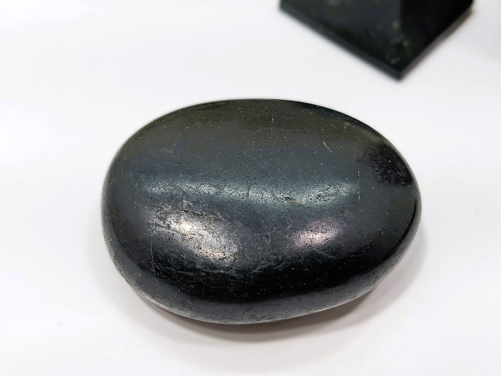 Thumbnail: Shungite bracelet, pyramids, pillows, mini hearts, Petrified Wood