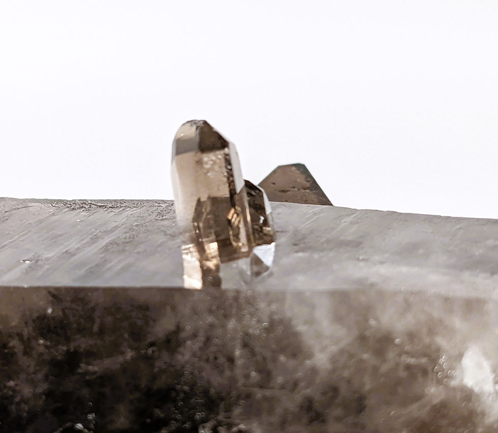 Thumbnail: Smoky Quartz crystal specimen with incredible shaping