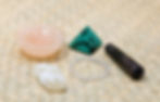 Garnet Wand, Peach Selenite Bowl, Malachite Pyramid, Brazilian Citrine, Clear Quartz Bracelet