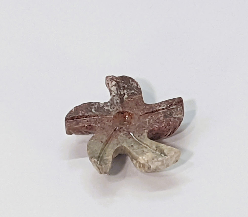 Thumbnail: Small soapstone starfish carving, representing renewal, intuition, and regeneration.