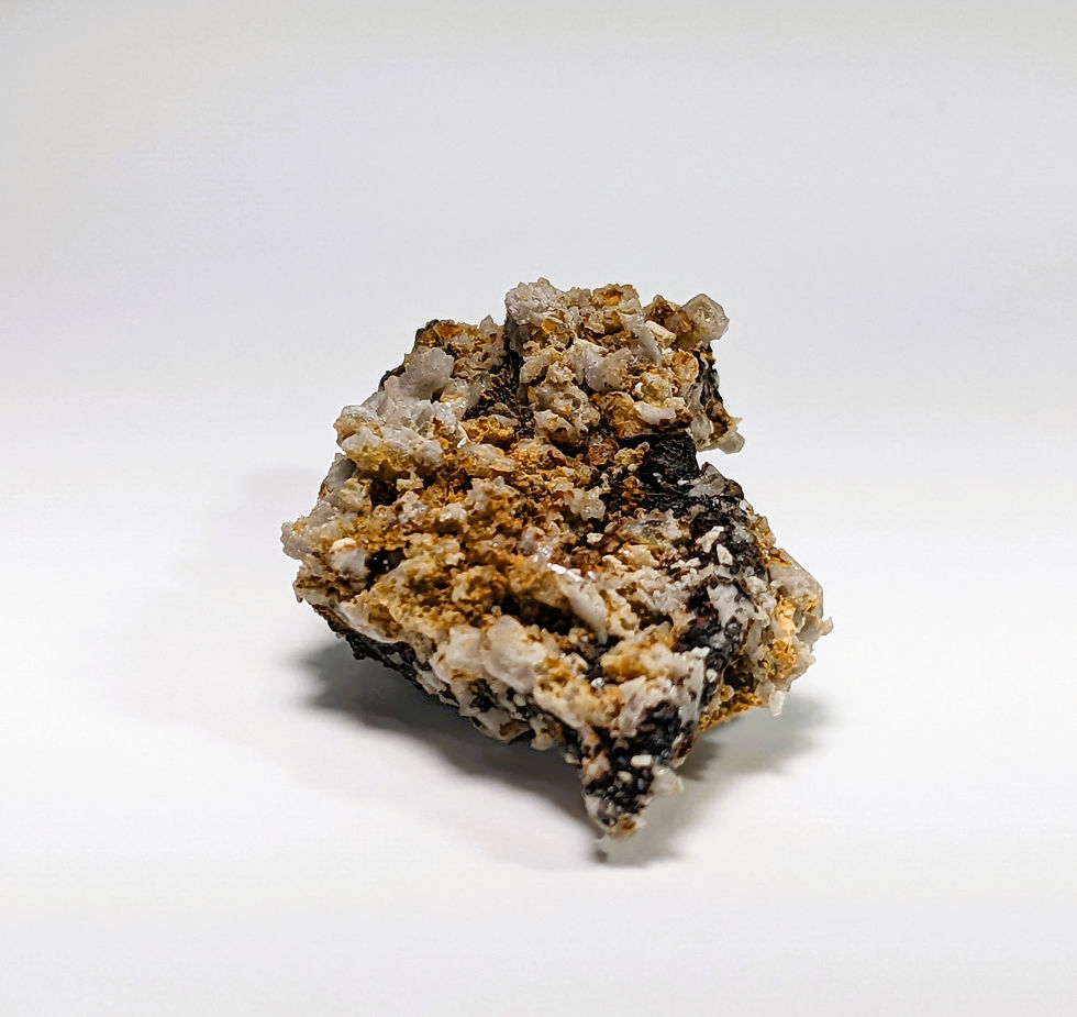 Thumbnail: stunning aegirine, feldspar, and smoky quartz specimen