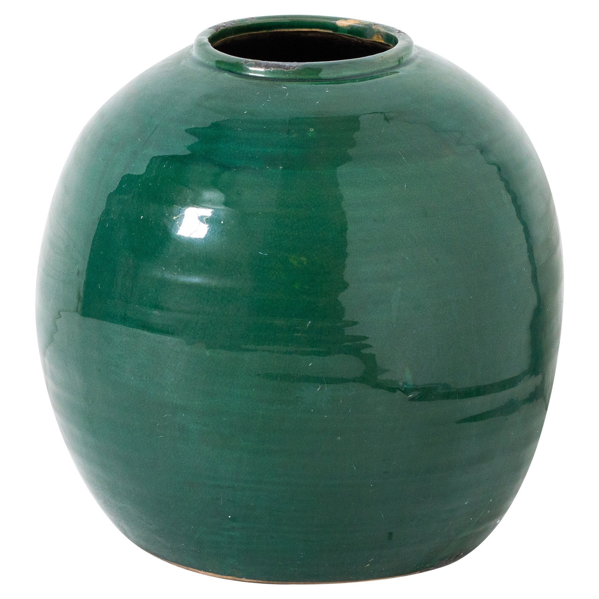 Emerald Glazed Tiber Vase