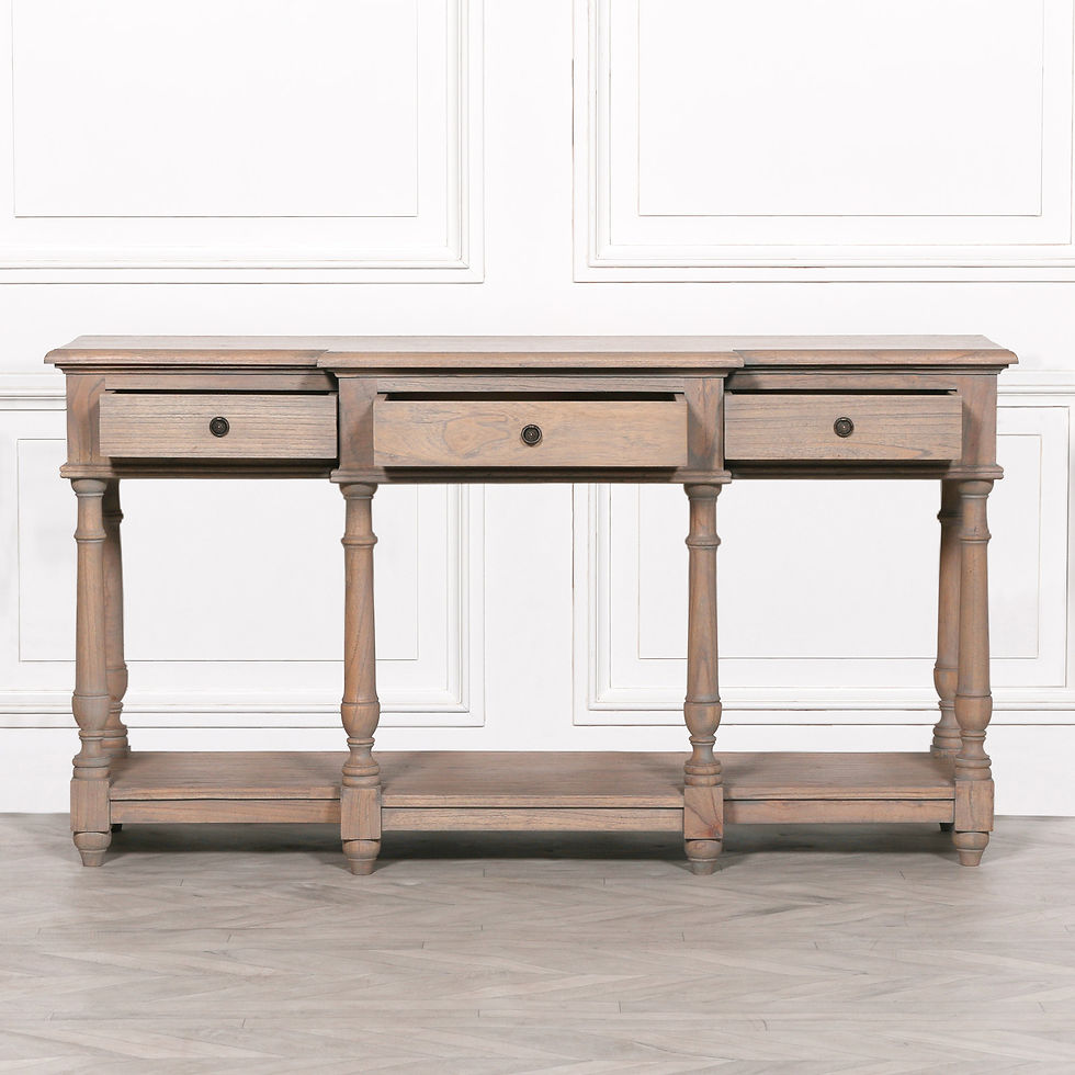 Thumbnail: Rustic Wooden Breakfront Console