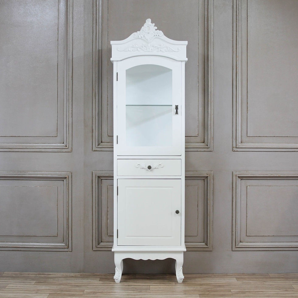 Thumbnail: French style White Display Cabinet