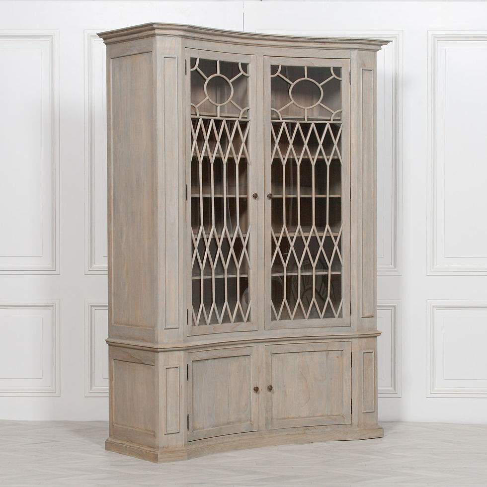 Thumbnail: Concave Wooden Display Cabinet