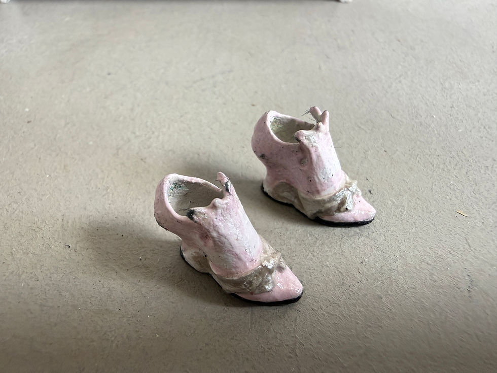 Thumbnail: AF80 -SET OF SHOES (b) 8 PAIRS PAINTED