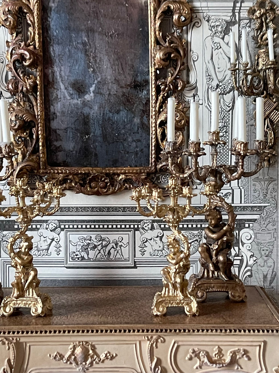 Thumbnail: KIT 12th scale 18th century Putti Candelabras