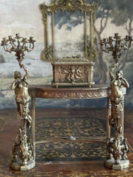 12th scale Female Torchere Candelabra Left & Right facing ref:ADM109A/B D324/55