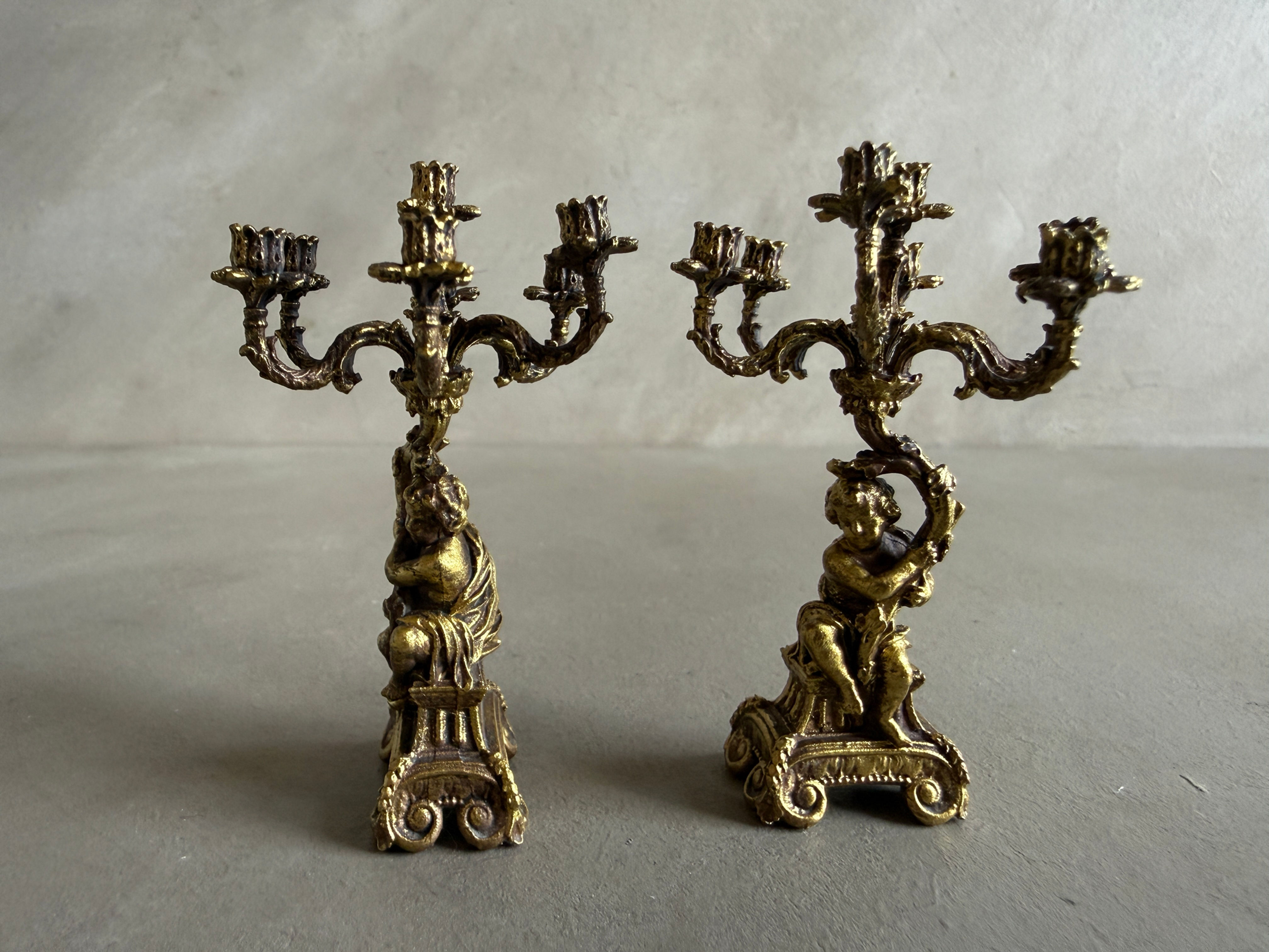 AF40 - PAIR PUTTI CANDELABRA LARGE