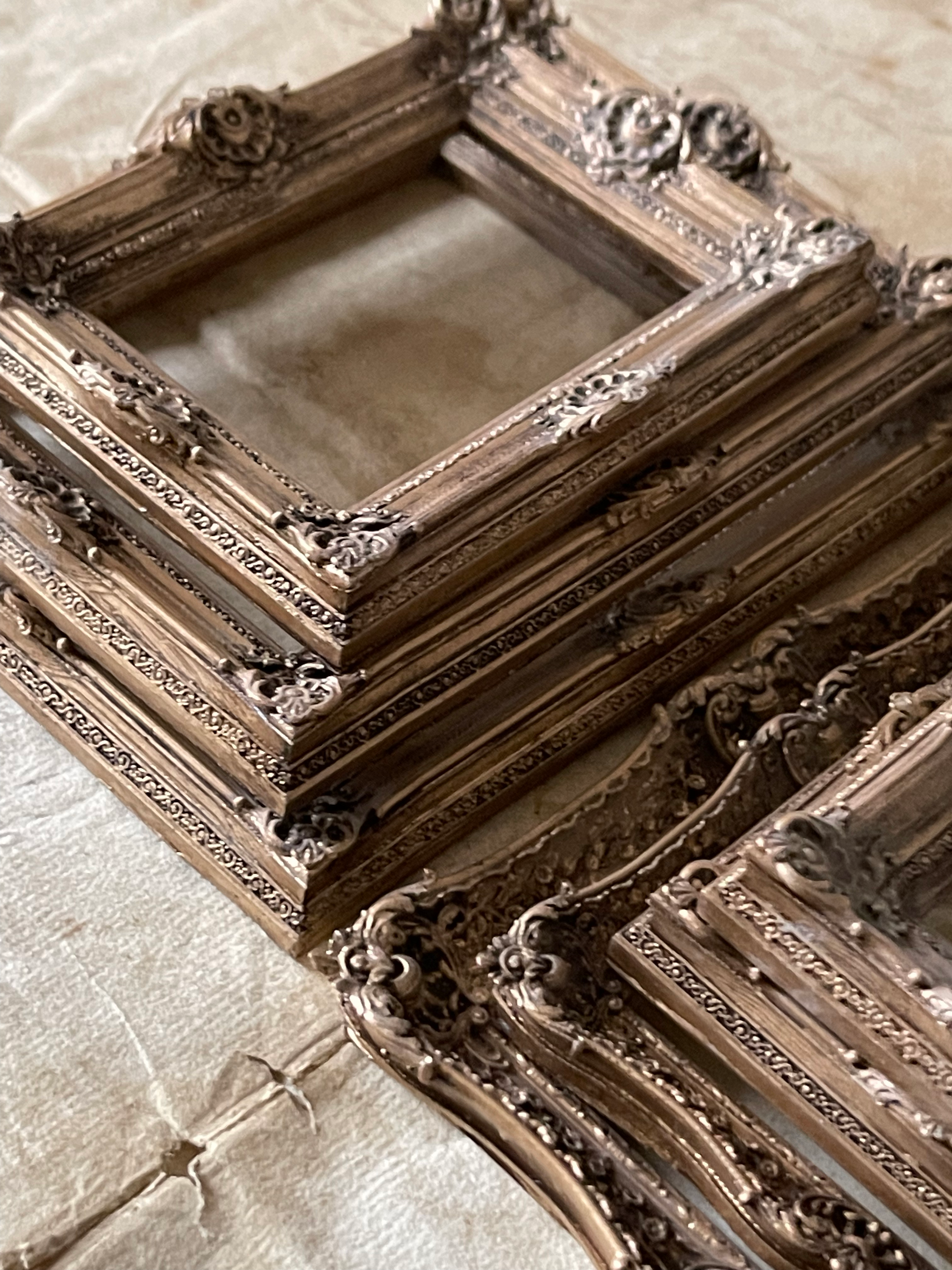 UNFINISHED 18th Century Antoinette swept Frames