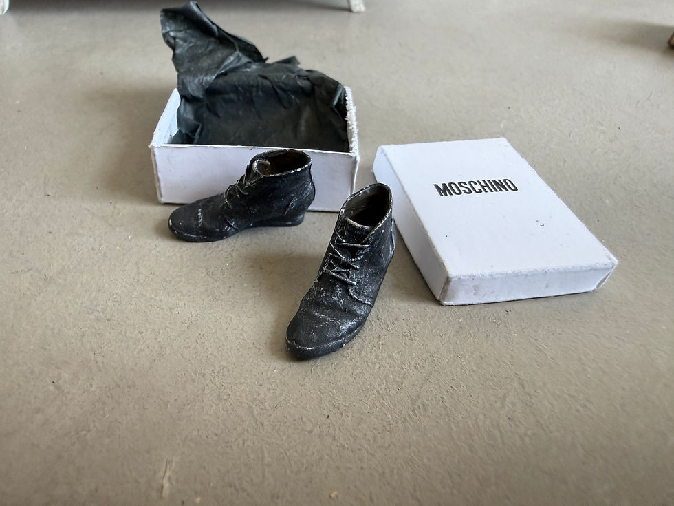 Thumbnail: AF80 -SET OF SHOES (b) 8 PAIRS PAINTED