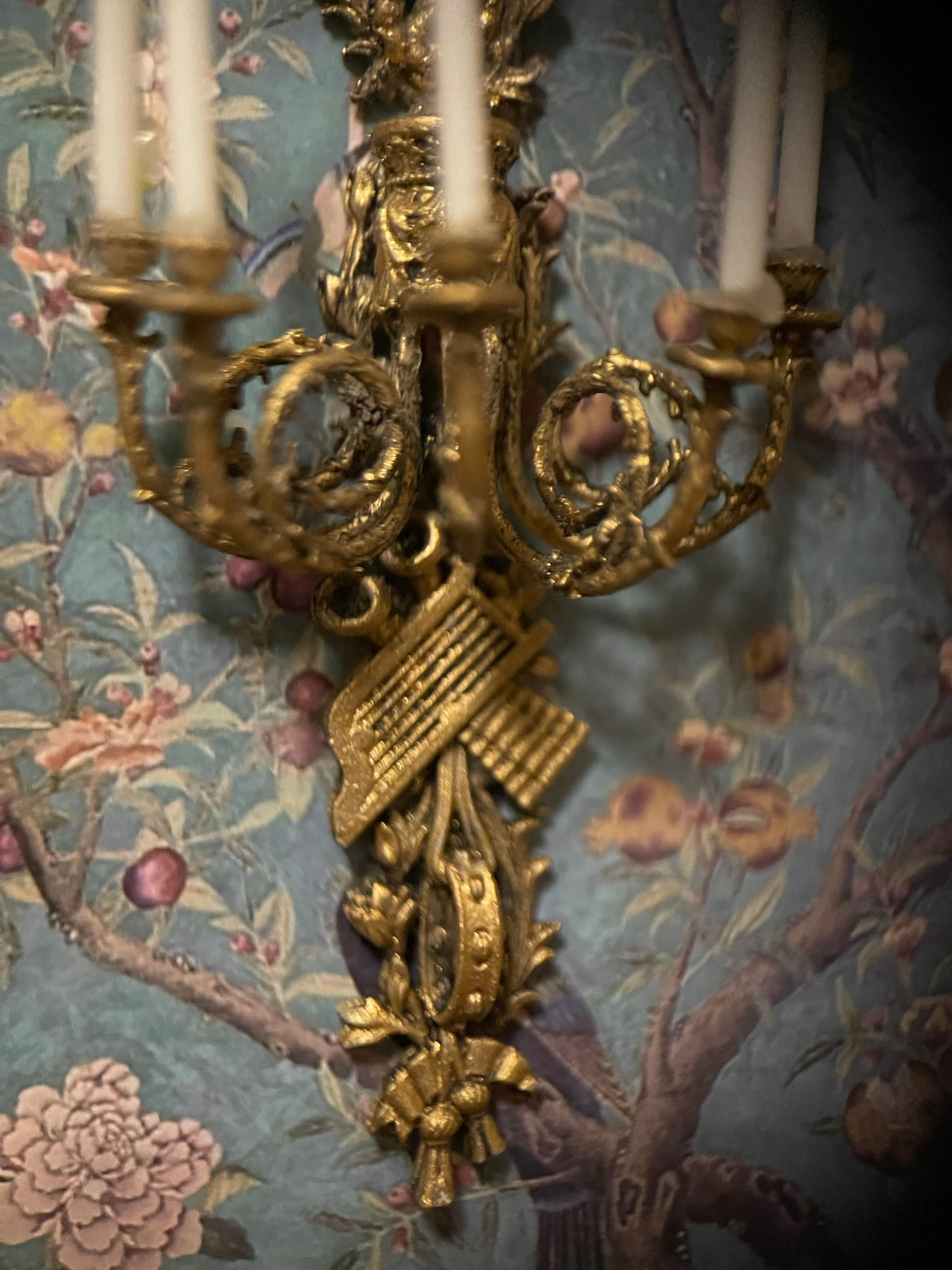 KIT 12th scale 18th century HARP wall candelabra