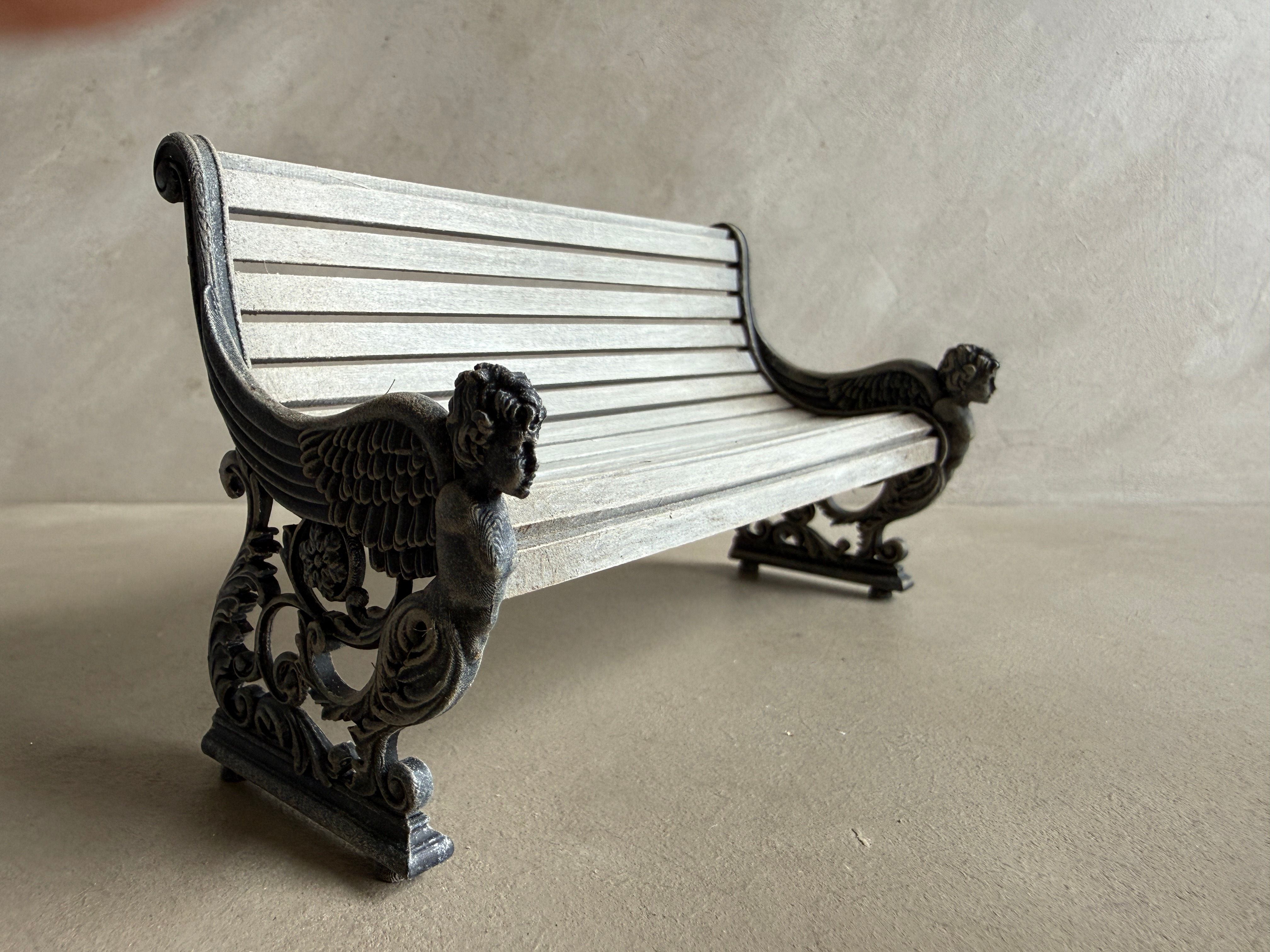 AF53/AF54 - ORNATE BENCH WITH SLATS