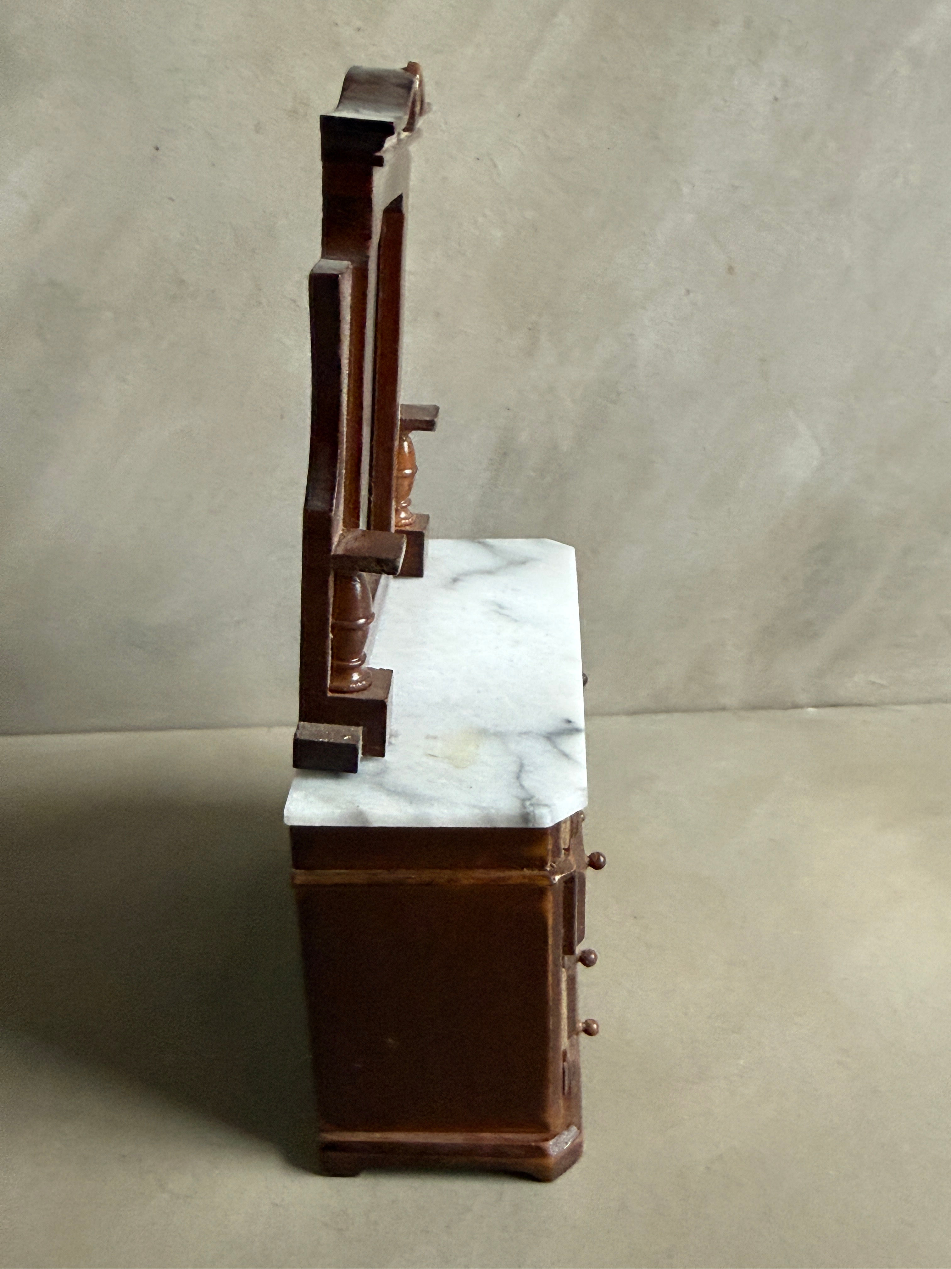 AF121 - BUFFET WITH STONE TOP (IMPORT) - 16.5CM HIGH... 10CM WIDE