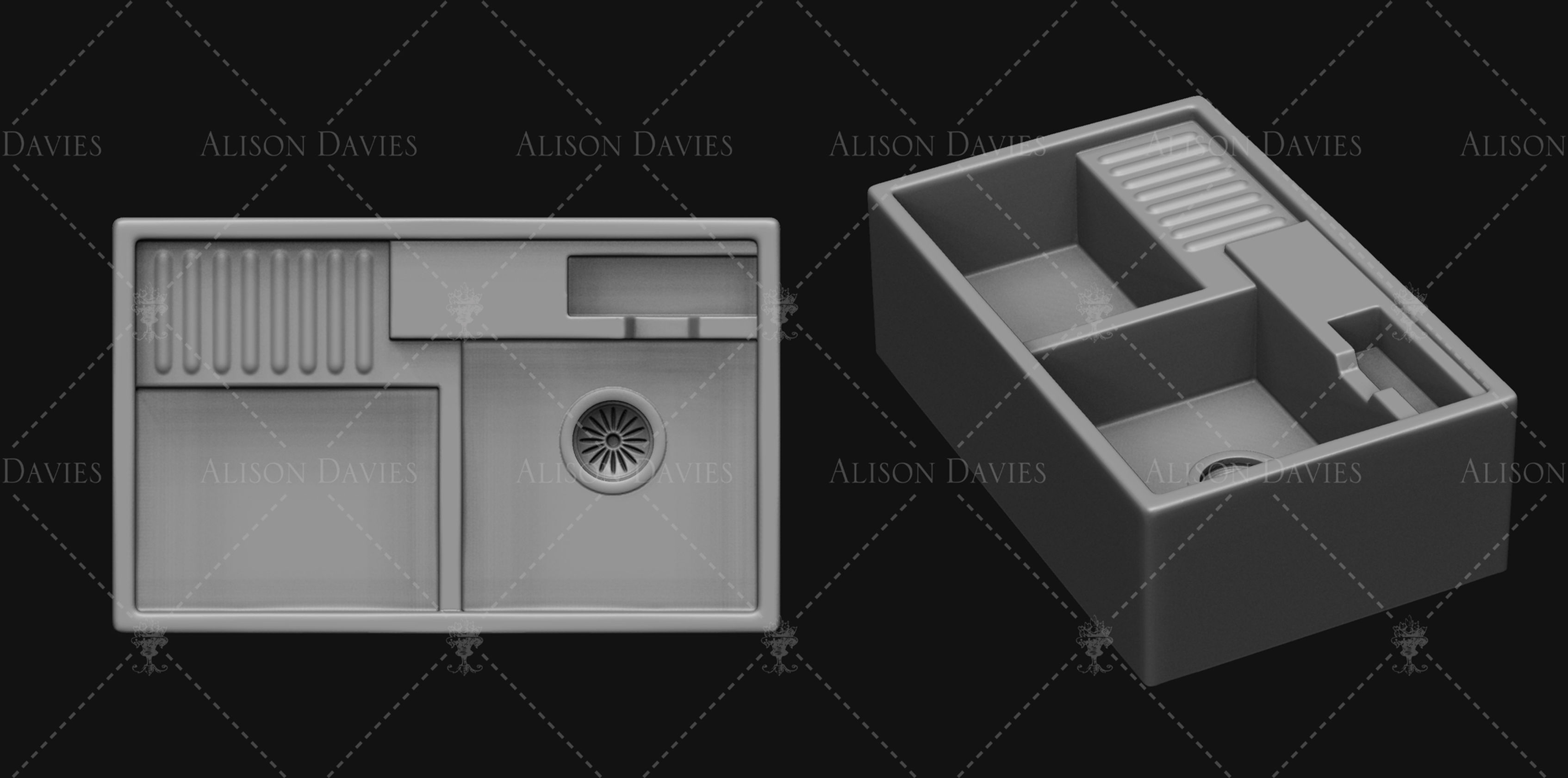 3D printable file Kitchen Sink