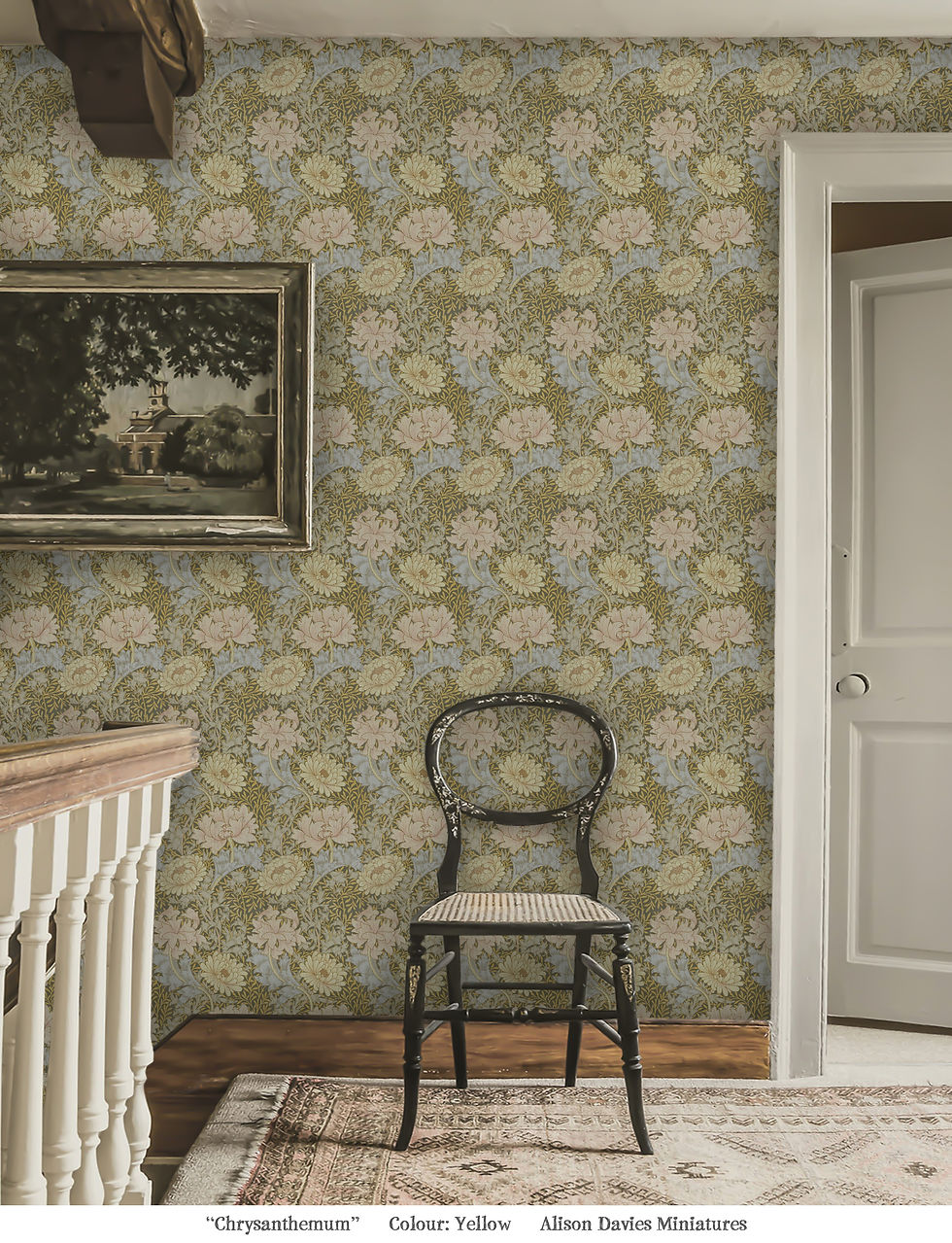 Miniatura: Chrysanthemum 1877  by William Morris.  Colour: Yellow