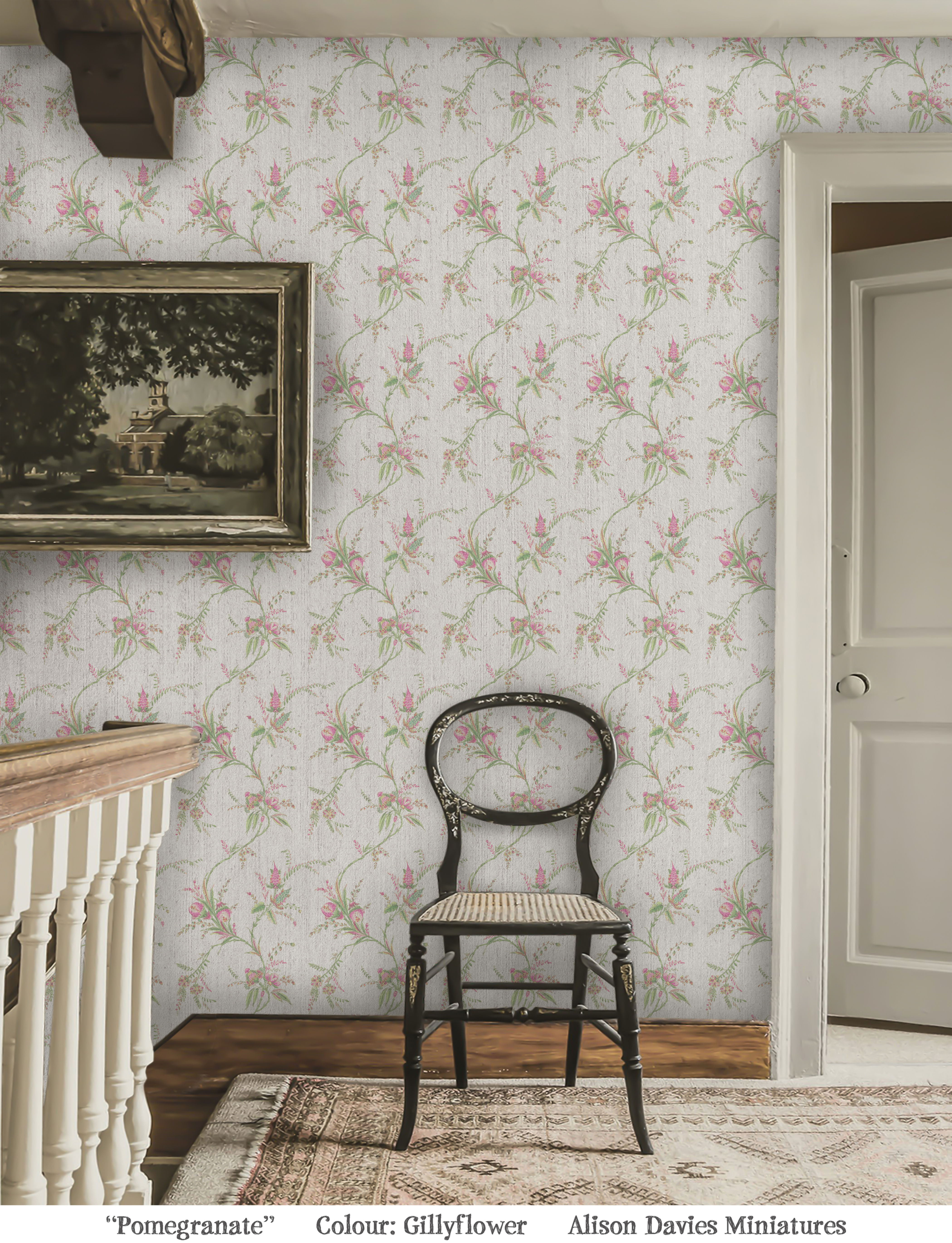 18th Century Pomegranate (colour Gillyflower) Wallpaper