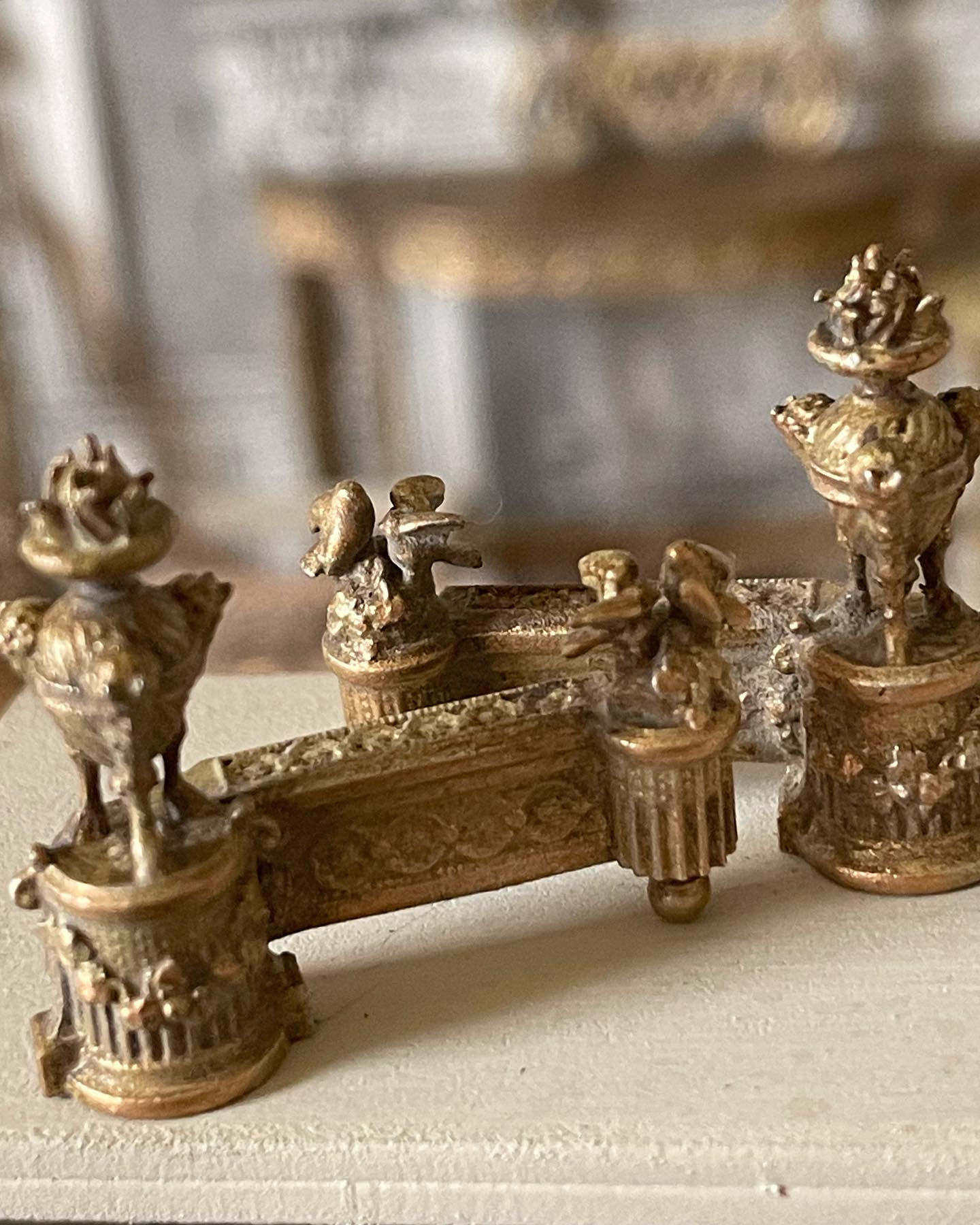 French 18th century firedogs 1778 made for Madame Elizabeth ADM94