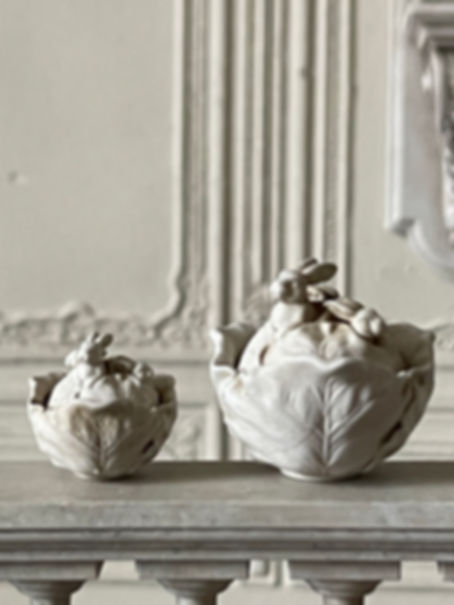 Bunny in lettuce Tureen unfinished