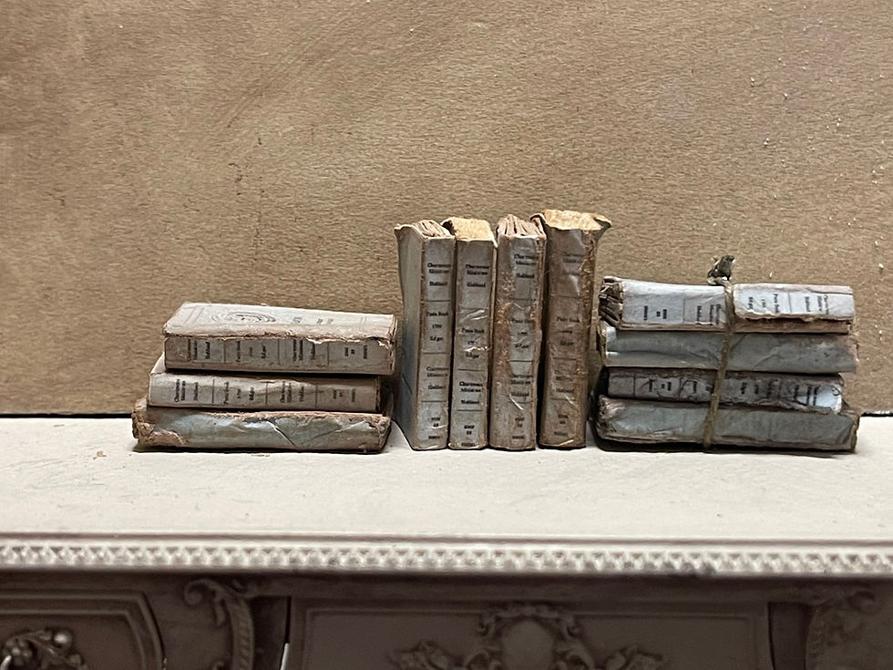 Miniatyrbilde: (S) LYON 19th Century French Blue books for display