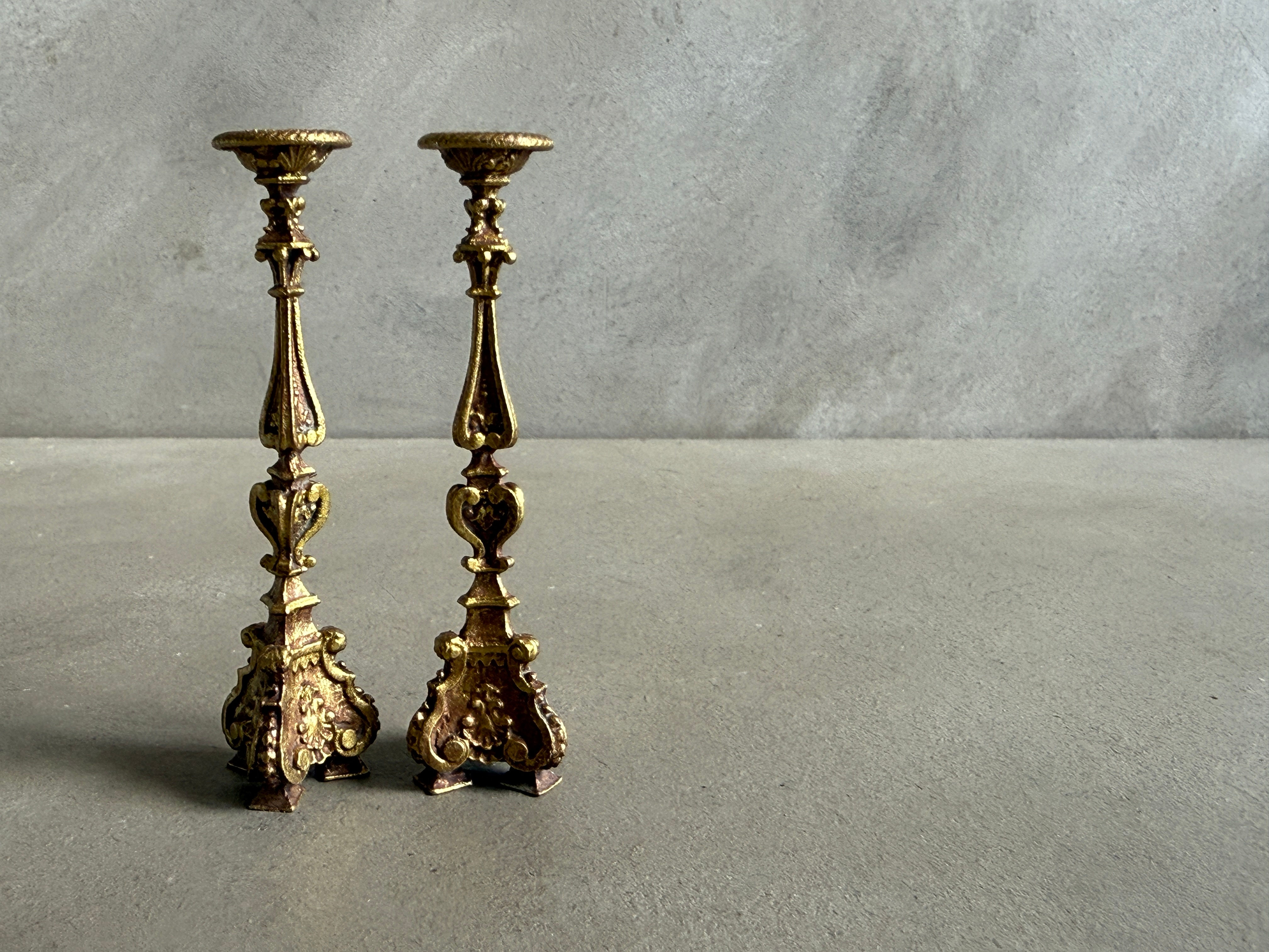 AF37 - PAIR FRENCH CANDLESTICKS