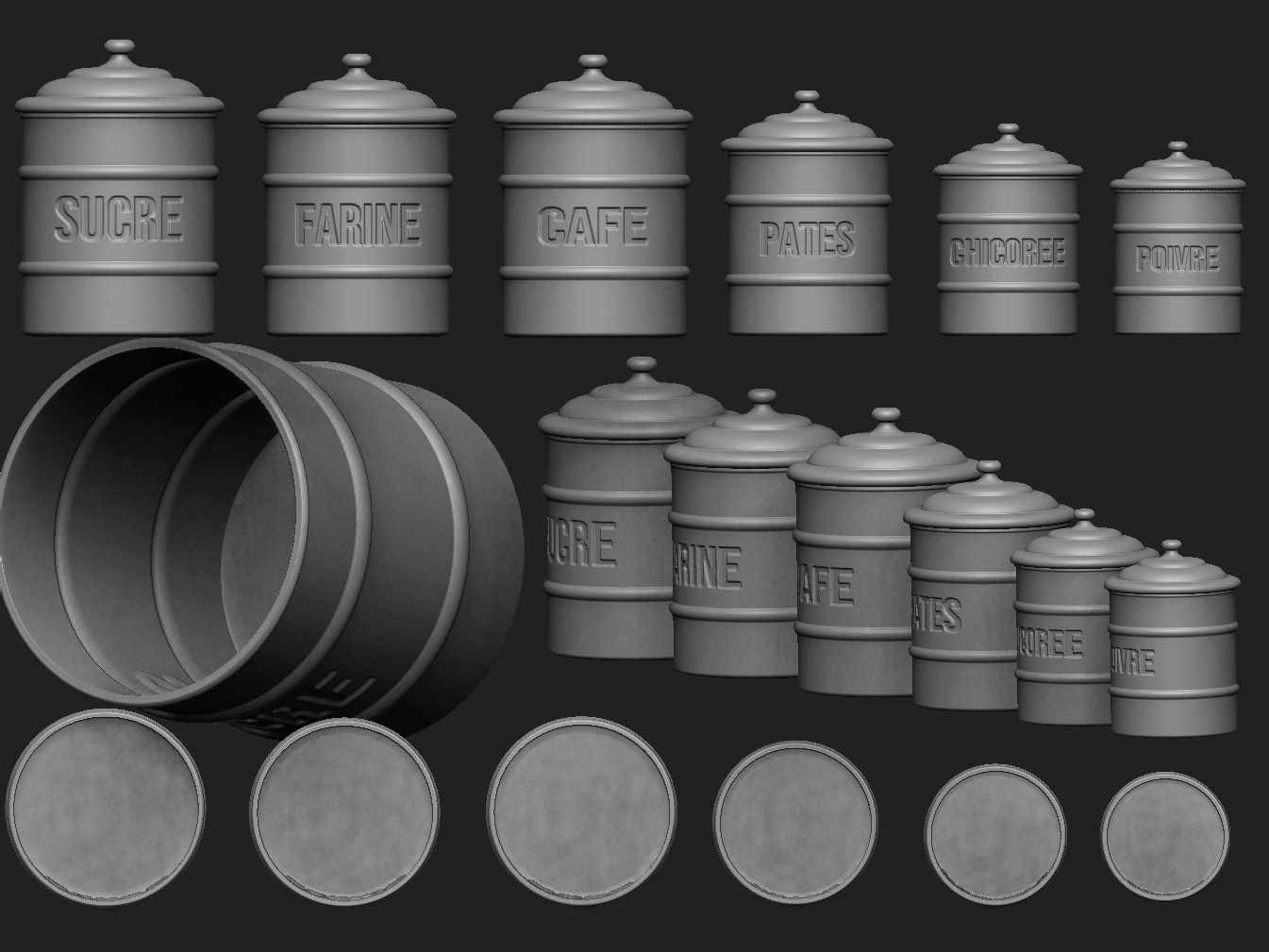12th scale French Canister Poivre - Pepper