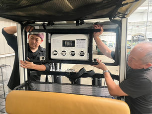 ゴルフカートクーラー取り外し