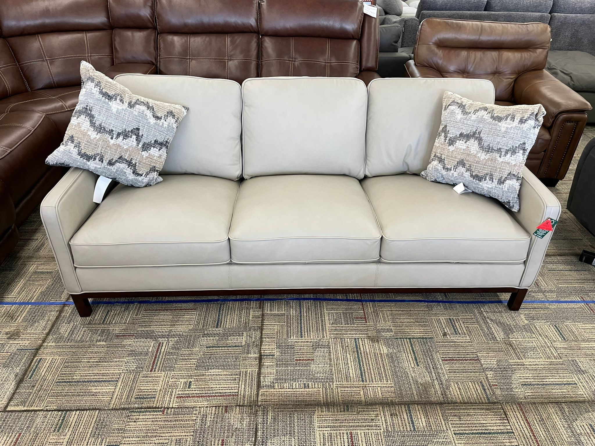 Concise Leather Sofa