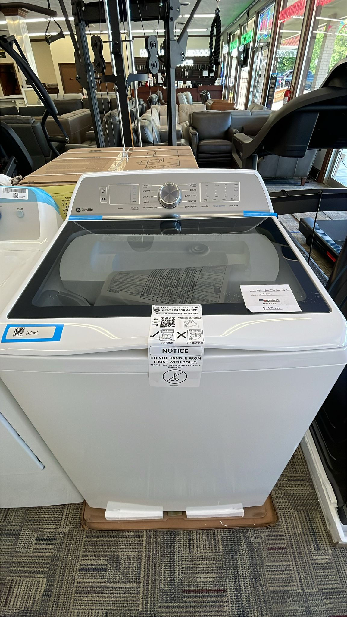 GE Profile 5.0-cu ft High Efficiency Impeller Smart Compatible Top-Load Washer (