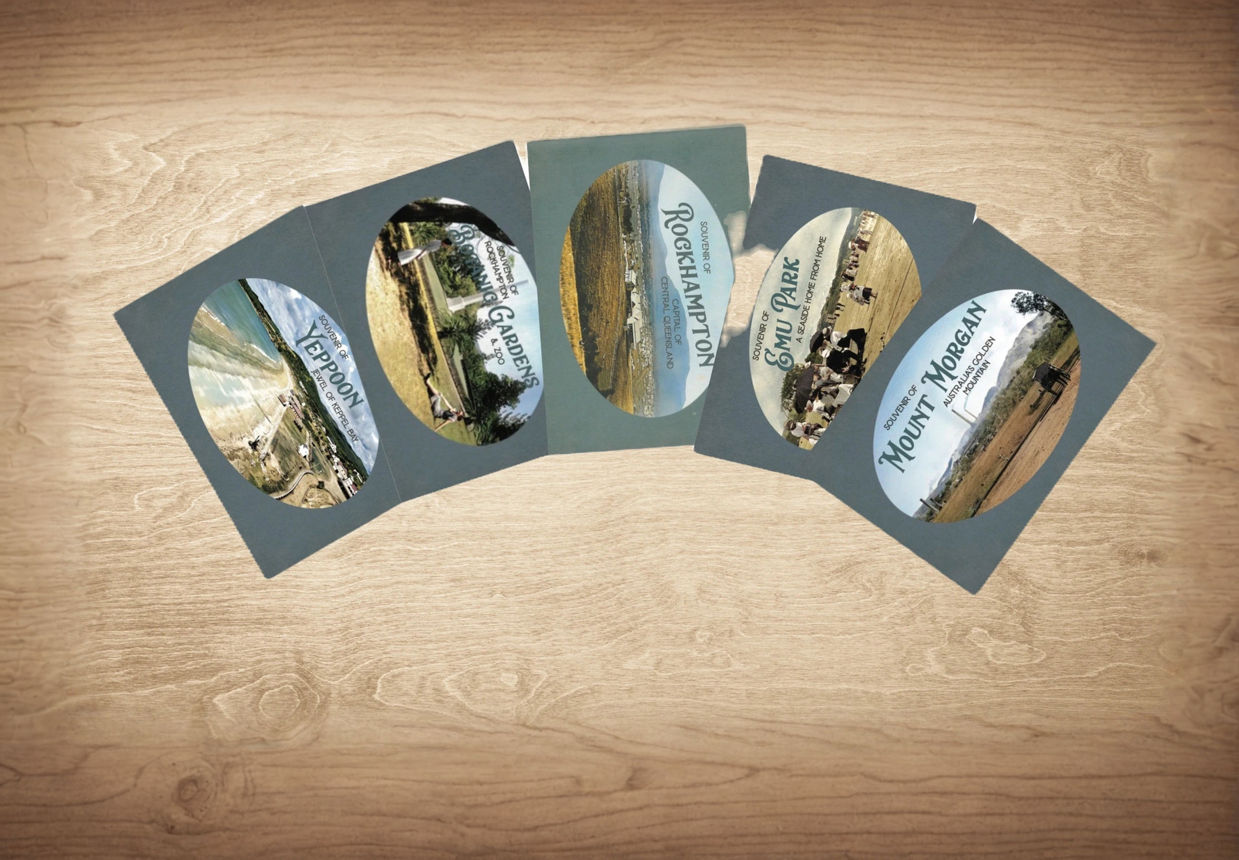 Historical photographic pamphlet covers. Enemy on their Tracks cover. Local history about Central Queensland.