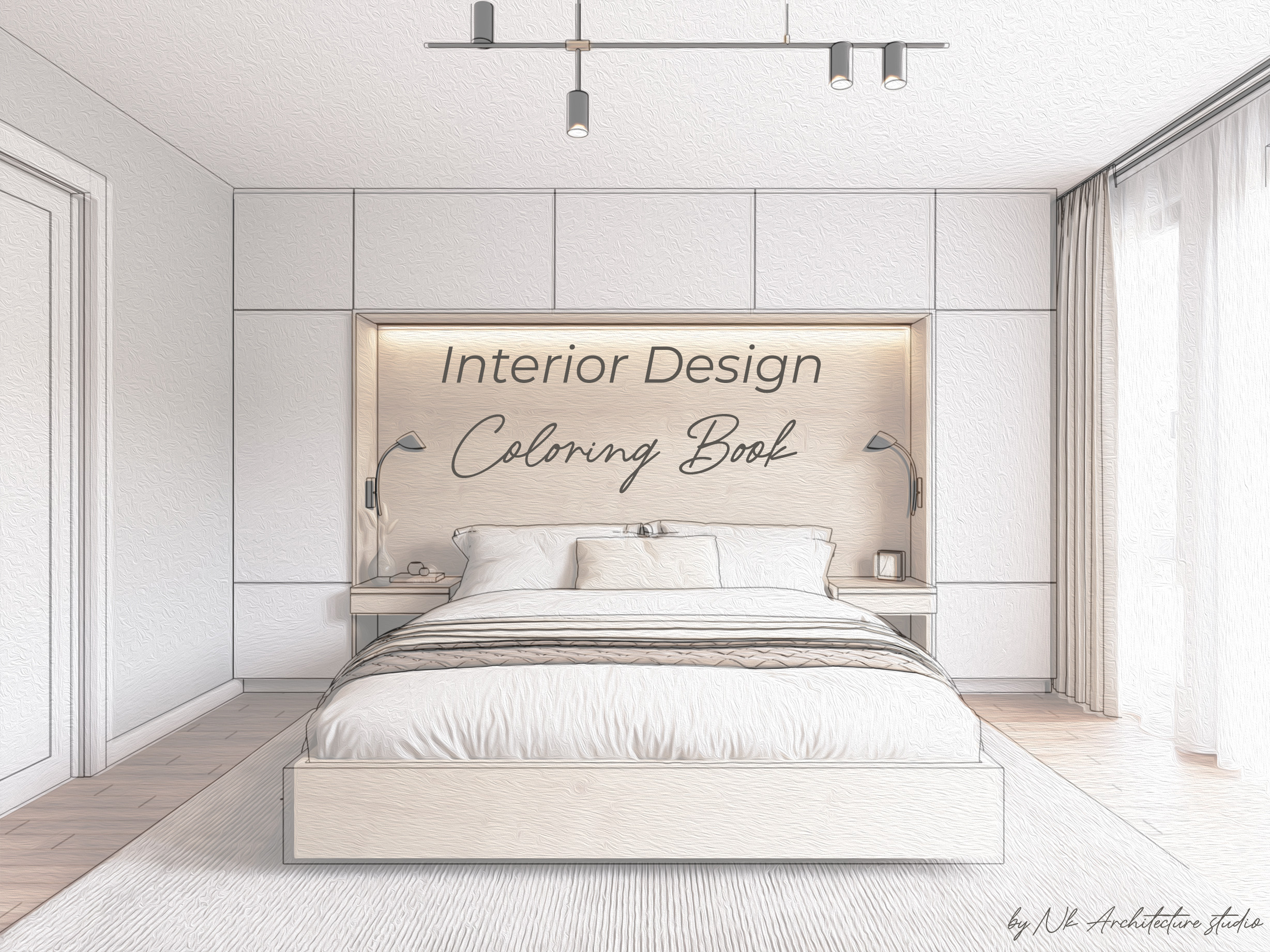 Interior Design Coloring Book