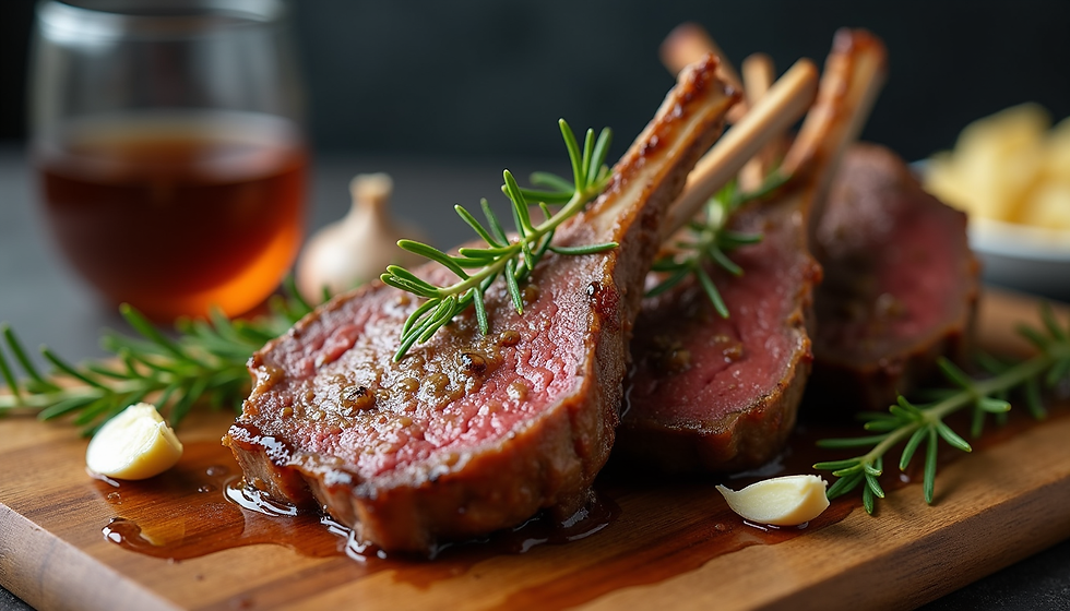 Easy Pan-Seared Lamb Chops with Garlic and Rosemary