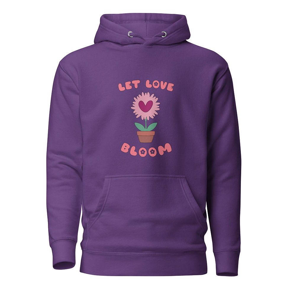 Thumbnail: Let Love Bloom Unisex Hoodie