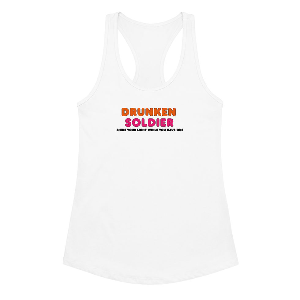 Thumbnail: Drunken Soldier Women’s fitted racerback tank top