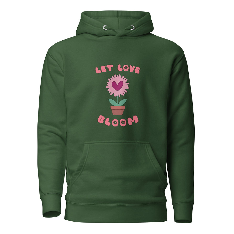 Thumbnail: Let Love Bloom Unisex Hoodie
